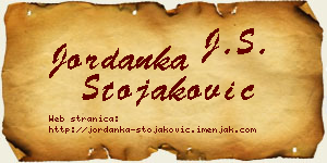 Jordanka Stojaković vizit kartica